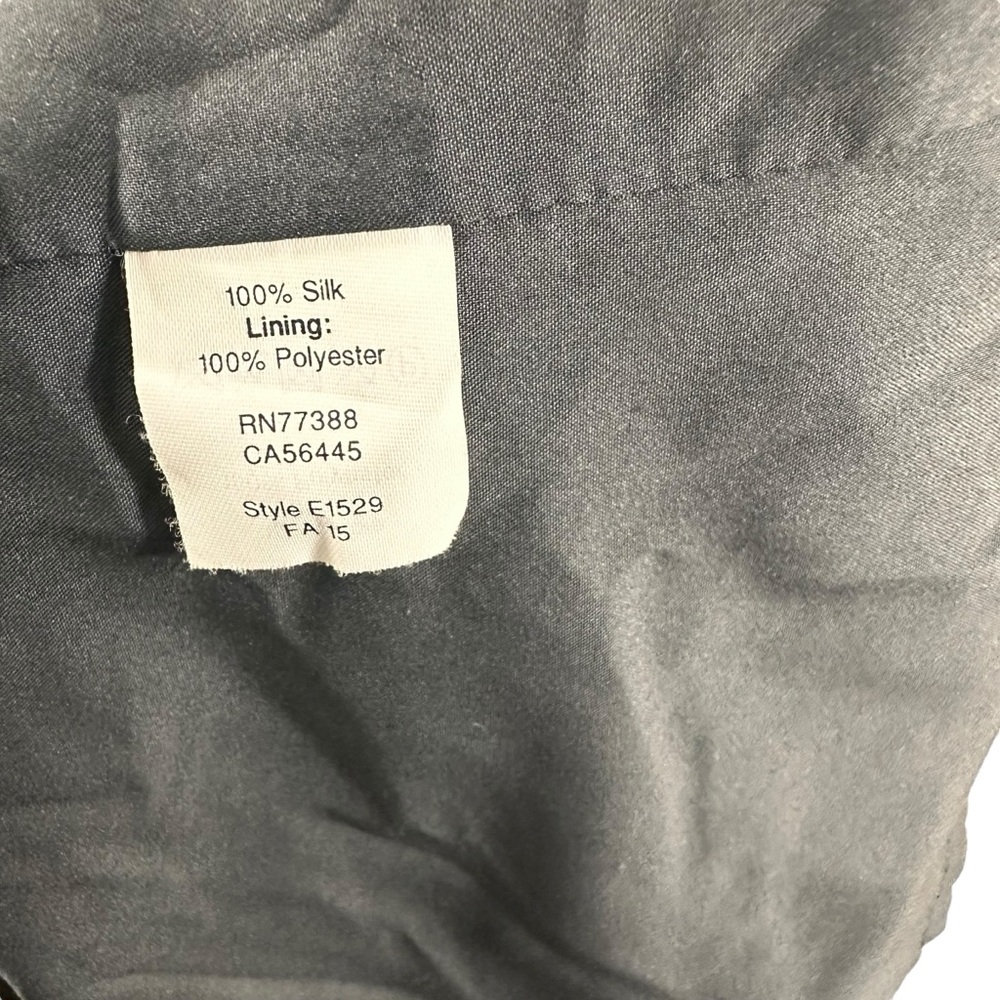 Madewell Gray Silk Faux-Wrap Dress Size 6 - Picture 7 of 7